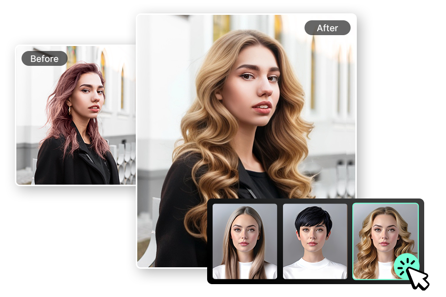 AI ヘアスタイル診断｜似合う髪型シミュレーションサイト