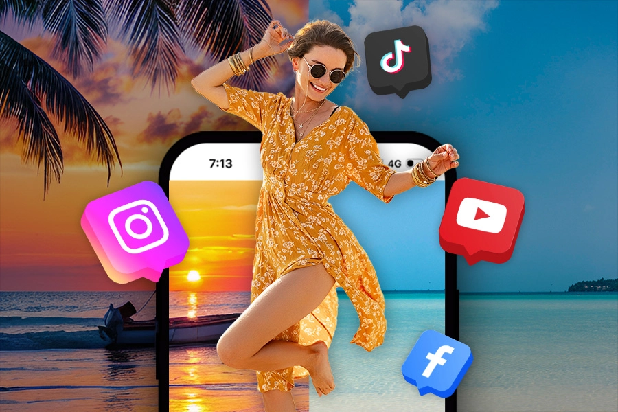 Immagine in Immagine per i Contenuti sui Social