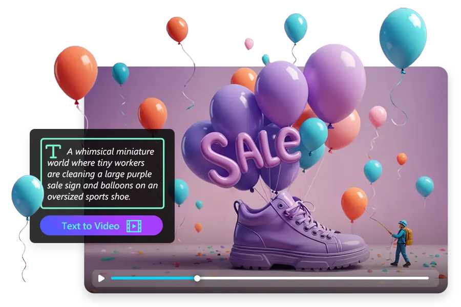Transformez du texte en vidéos par l'IA